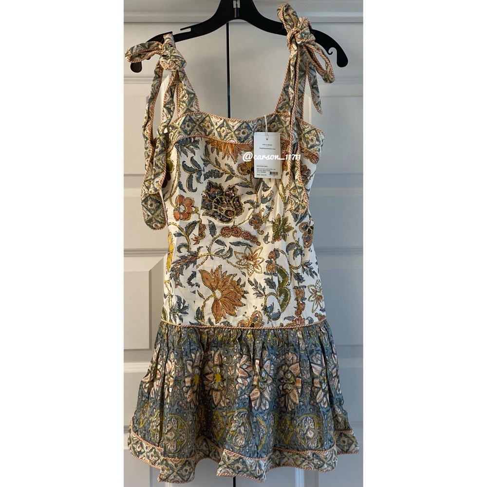 Zimmermann Edie Tie Mini Dress - Picture 9 of 9